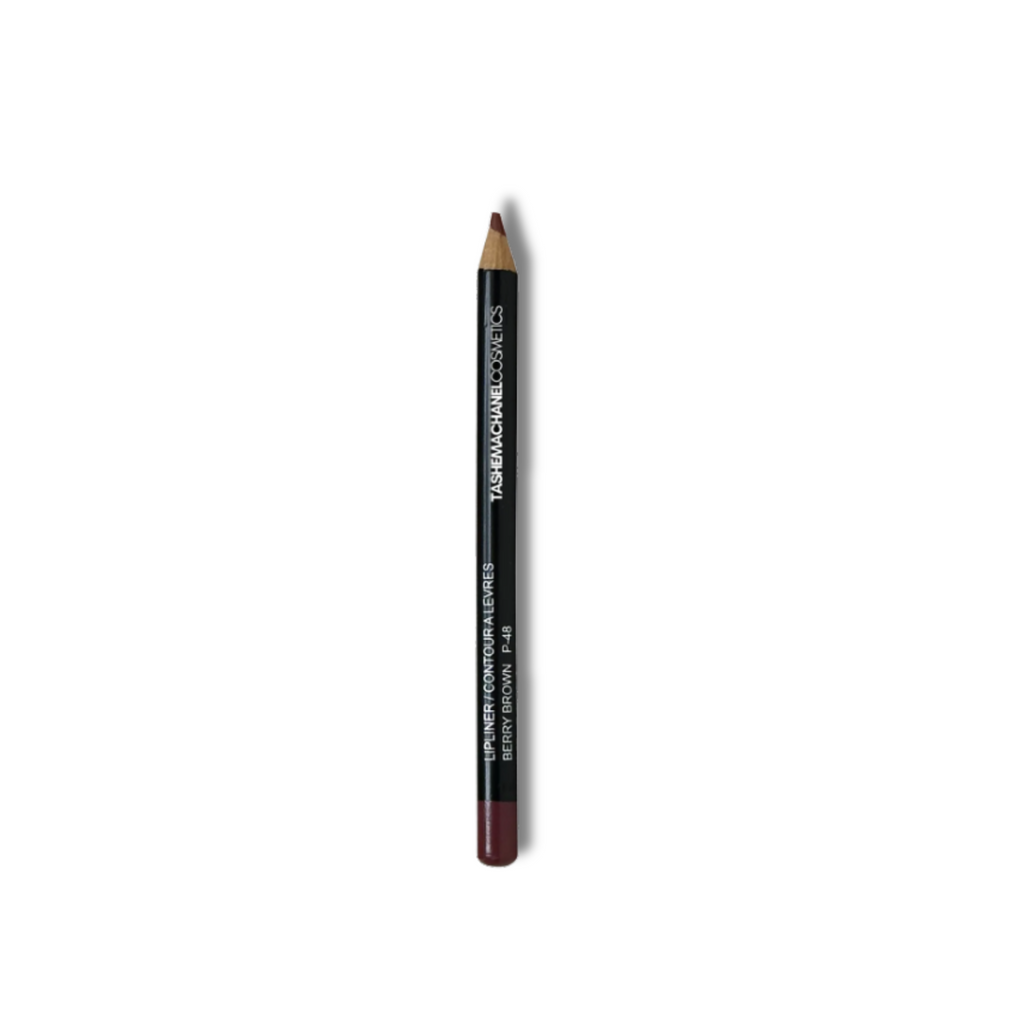brown lip liner pencil on a white background